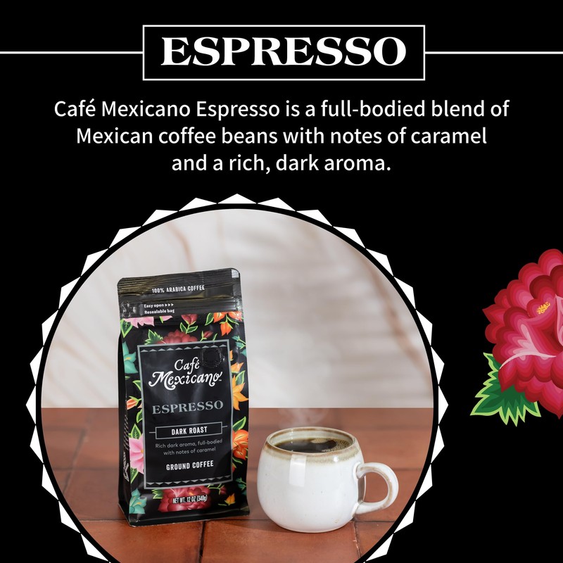 Café Mexicano - Espresso Ground Coffee - Specialty Arabica Coffee