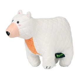 GRRREEN Stuffed Polar Bear Plush Toy for Dogs | Cute and Durable Stuffed Animal, Sustainable Squeaky Chew Toys for Puppies and Adult Dogs | Made from Eco Friendly Materials | Go Green!