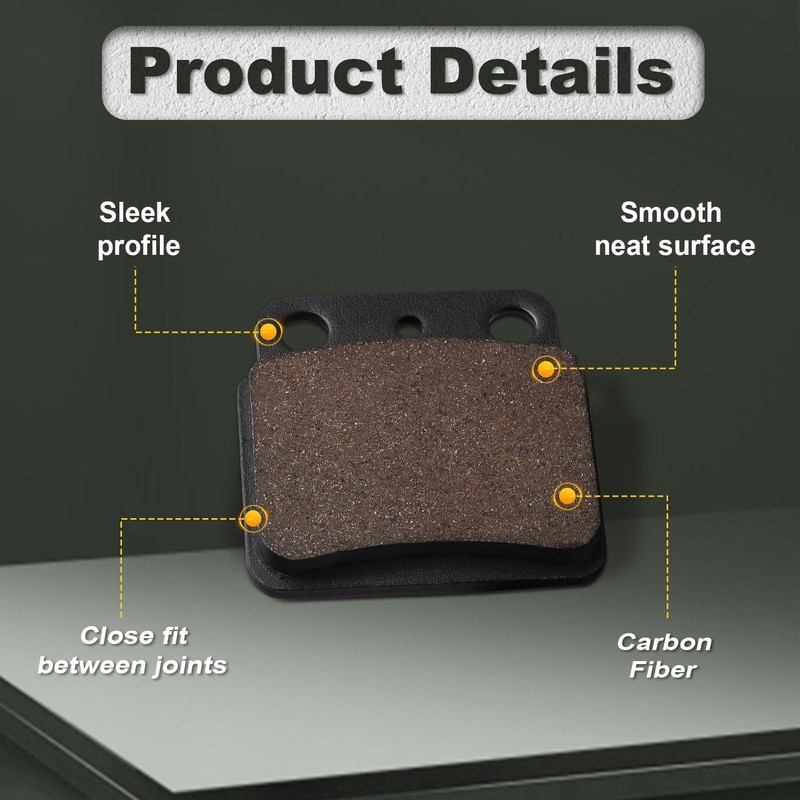 Cnornus Motorcycle Brake Pads Front and Rear for Suzuki LTZ
