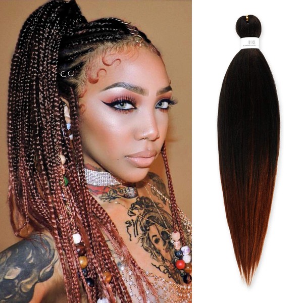 26 Inch (unfold 52"+) AU-THEN-TIC Braiding Hair Pre Stretched B-Easy