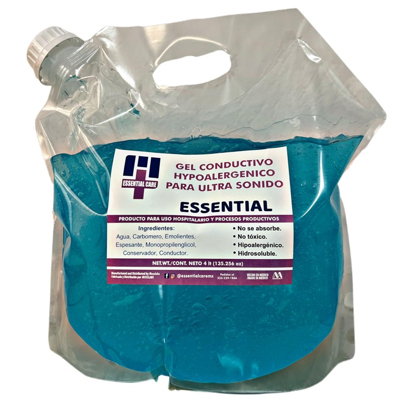 GEL CONDUCTOR HIDROSOLUBLE PARA ULTRASONIDO, ECOSONOGRAMA CON HUMECTANTES DE ALTA