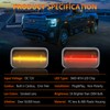POPMOTORZ LED Dually Fender Side Marker Lights Rear Bed Side