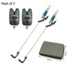 TMC 2 x Carp Fishing Bite Alarm and illuminated Swinger