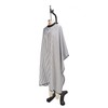 Hair Cut Cape Striped Polyester Waterproof Smooth Surface Neckline Adjustable