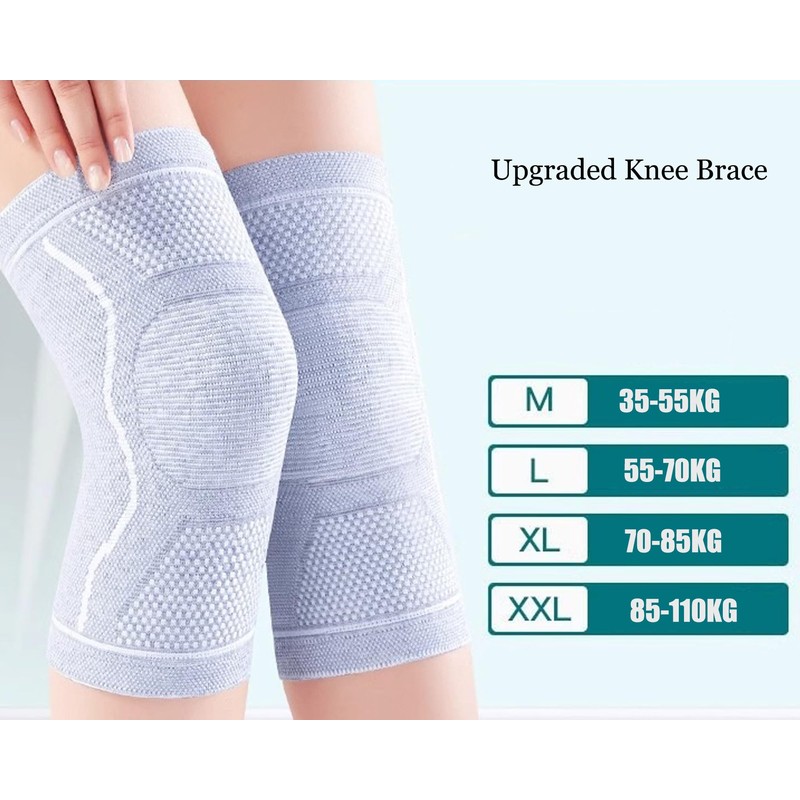 Compression Knee Sleeve for Men Women - Bamboo Charcoal Knee