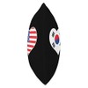 Korean American Flag Heart Love South Korea USA Throw Pillow