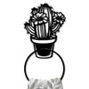MAYJOYDIY Cactus Metal Towel Ring Cactus Potted Plant Hand Towel