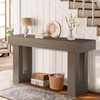 Depeht 63" Long Entryway Console Table, Wooden Farmhouse Sofa Behind