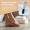 2 Pack Black Double Sided Foot Rasp Manicure File Callus,Reusable
