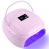 BOMOQING 126W Rechargeable UV LED Nail Lamp, Portable Cordless Nail