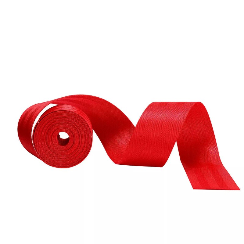 Geartronics Universal Red 3.6m Car Seat Belt Webbing 3 Point