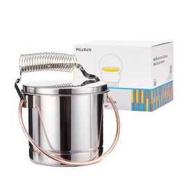 MEEDEN Portable Paint Brush Washer: Airtight Stainless Steel Artist Brush Cleaner with Extra Large Capacity - Paint Brush Holder for Oil & Acrylic Painting