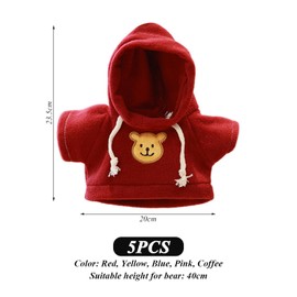 CHROMACRAFT 5 Pieces Cute Doll Clothes, Mini Plush Clothes, Doll Clothes Accessories, Doll Clothes Replacement, Kids Toys