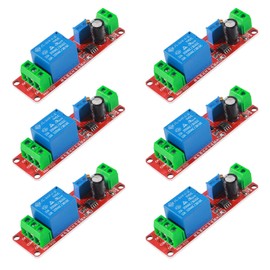 Dorhea 6PCS NE555 DC 5V Delay Timer Relay Switch Module Adjustable 0-10 Seconds Constant Current Regulator Timer Delay Converter for Automotive Control System Electrical Equipment