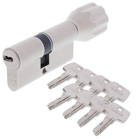 ABUS EC550 Profile Knob Cylinder Length Z 1,18" / K 1,18" With 8 Key