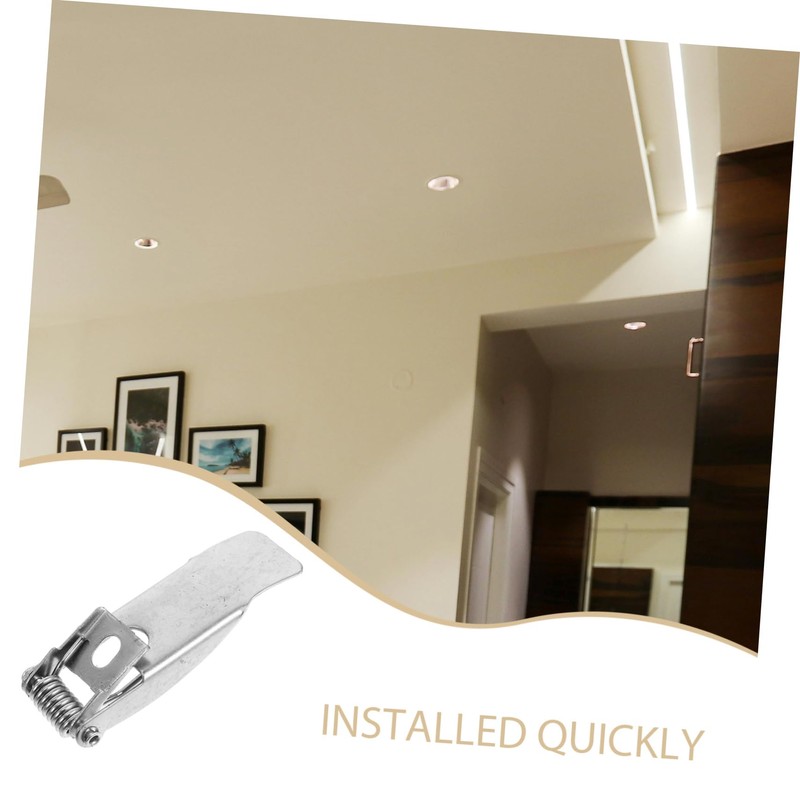 HOMSFOU Pack of 10 Spring Clips for Recessed Lights Ceiling
