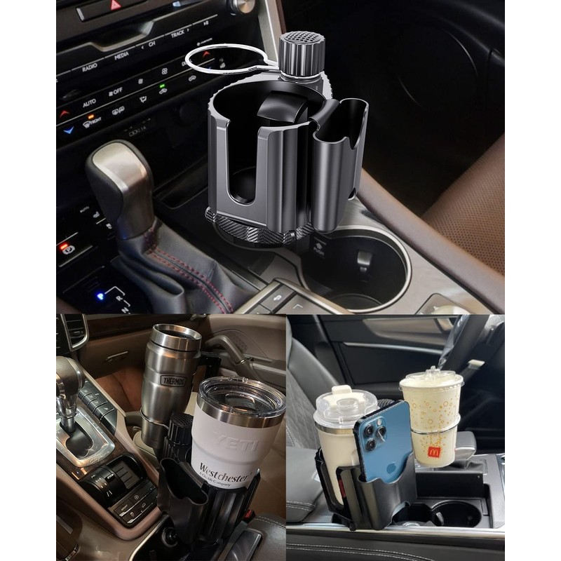 Car Cup Holder Expander Adapter for Large Water Cups,2 Drink