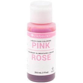 LorAnn Pink Liquid Food Color, 1 ounce squeeze bottle - Blistered