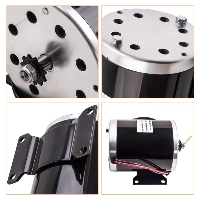 maXpeedingrods 500W 24V DC Brush Electric Motor ZY1020 with Bracket