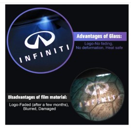 Canpo No Fade Car Door Lights Logo Compatible with Infiniti, LED Welcome Lights Access