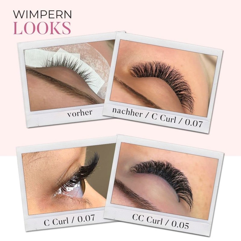 LINNY LASHES Eyelash Extension, D Curl, 16 Rows, Thickness 0.07,