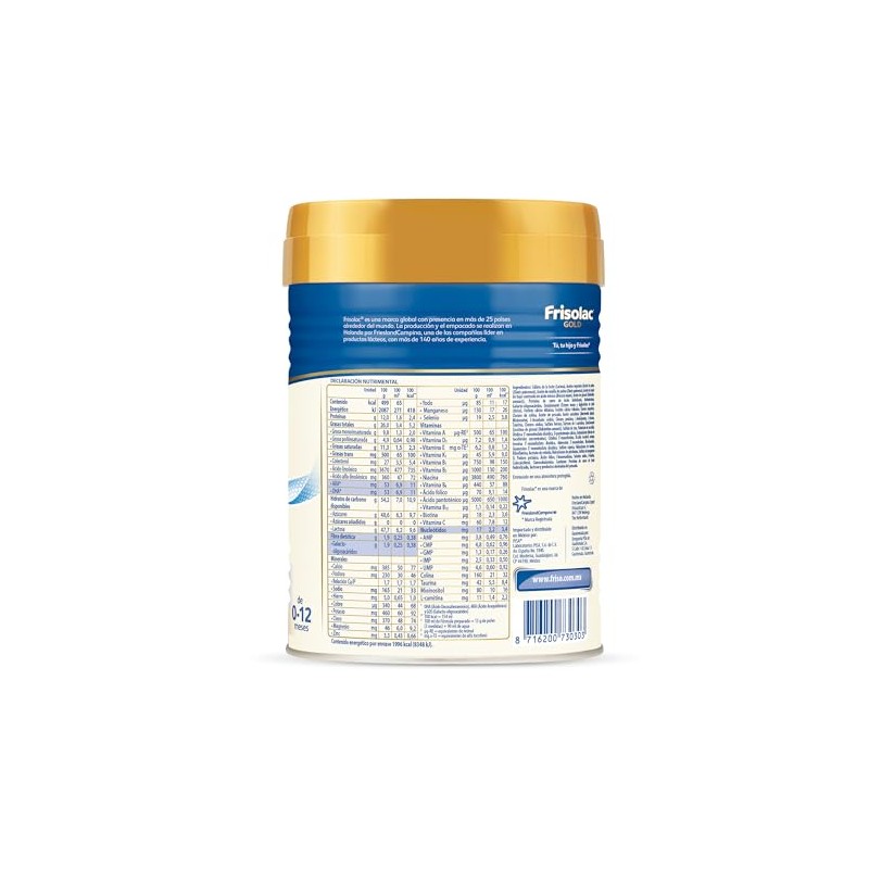 Frisolac Gold Hipoalergénico (0 A 12 Meses) Lata Con 400