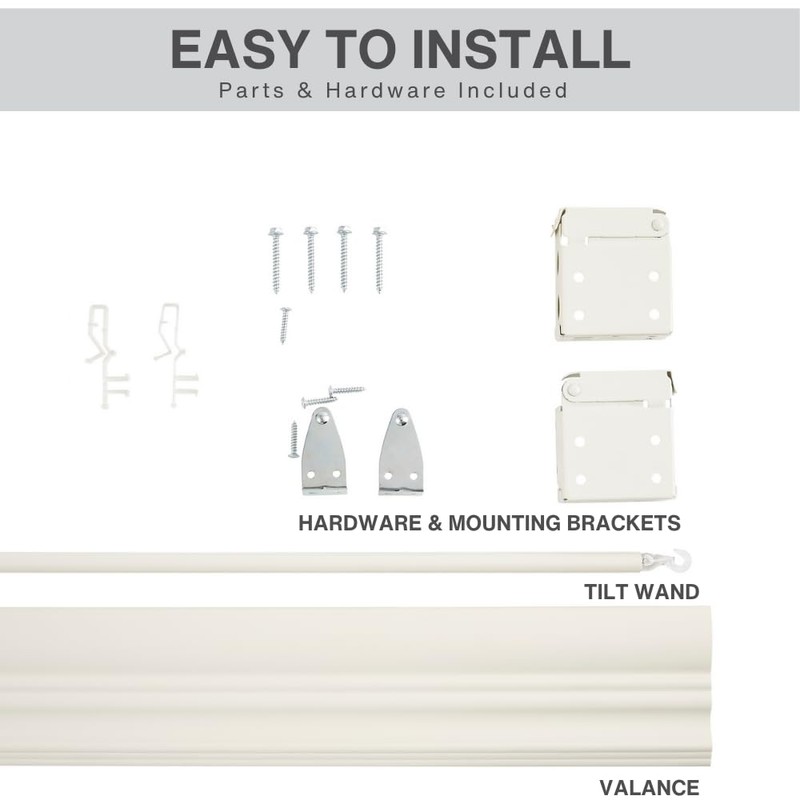 LOTUS & WINDOWARE Cordless 2-inchFaux Wood Blind 35" Wide x