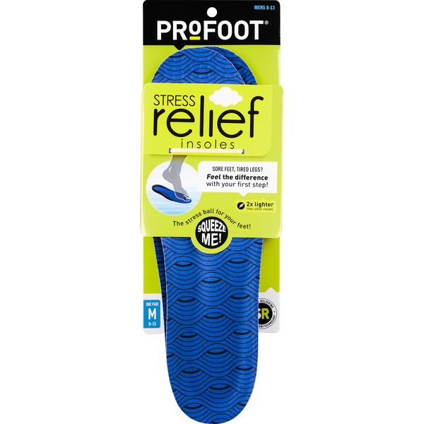 ProFoot Stress Relief Insole, Men's 8-13, 1 Pair