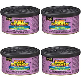 California Car Scents Air Freshener Santa Barbara Berry Scents Single Can x 4