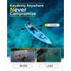 OCEANBROAD Kayak Paddle 90.5in/230cm Alloy Shaft 2-Piece Floatable Kayak Oar