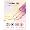EBANKU 12 Colors 3D Nail Art Pens, Fine Tips 0.5