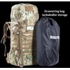 BACKFERRY 75L Tactical Backpack with Internal Frame, MOLLE, and Hydration