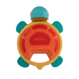 Nuby Turtle Tambourine Bath Toy and Musical Instrument - Baby Bath Toy - 12+ Months