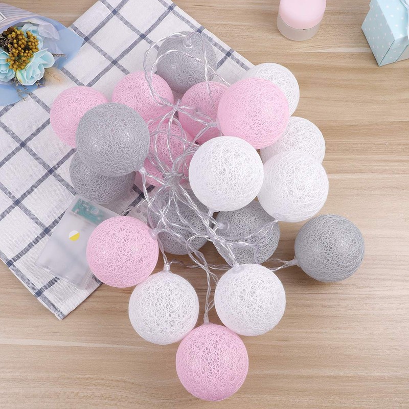 LED Light String LED Cotton Thread Ball String Light Decorative