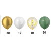 60pcs 12inch Olive Green and Gold Latex Helium Balloons,Gold Confetti