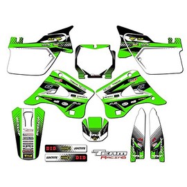 Team Racing Graphics kit compatible with Kawasaki 1994-1995 KX 125/250, ANALOG Complete Kit