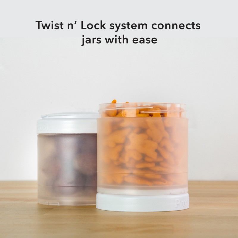 Whiskware C02578 Stackable Snack Container, Blue Green