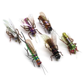 Fly Fishing Flies Realistic Dry Wet Nymph Trout Flies Hand Tie Lures Kits 12/26/48 Pcs (5-Moth kit 12pcs)