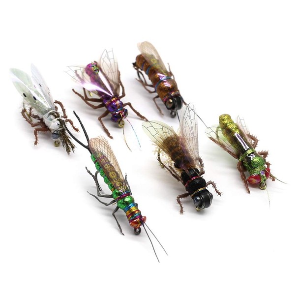 Fly Fishing Flies Realistic Dry Wet Nymph Trout Flies Hand