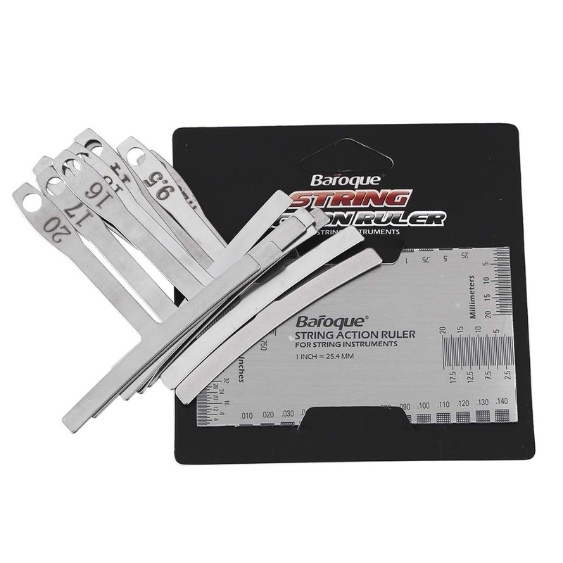 Guitar Measure Tools Set Includes 9 Understring Radius Gauge Set