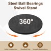 sourcing map 12 Inch Rotating Swivel Stand with Steel Ball