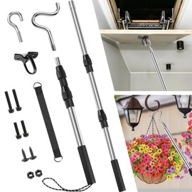 Attic Ladder Pull Down System Telescoping Pole Clothes Hook Pole