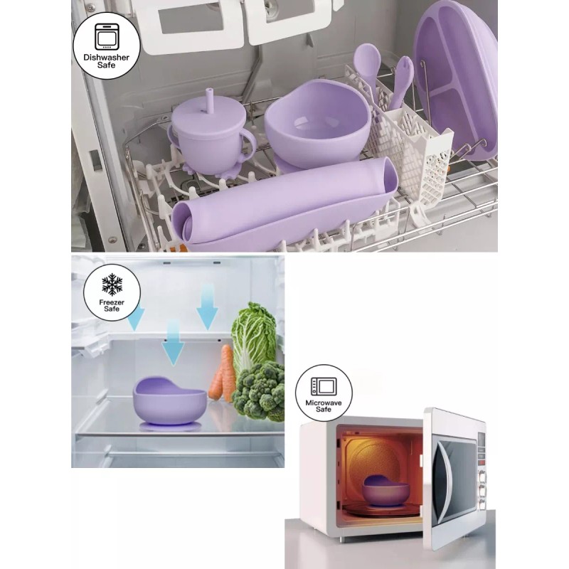 Maíz Vajilla Plato Tazon Cubiertos Vaso Babero Alimentacion Bebe