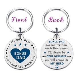 EE&YU Bonus Dad Gifts from Daughter, Step Dad Gifts for Men, Stepdad Birthday Gifts, I Love and Appreciate Bonus Dad Gifts Ideas