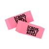 Pink Wedge Eraser (100) - School Supply Boxes
