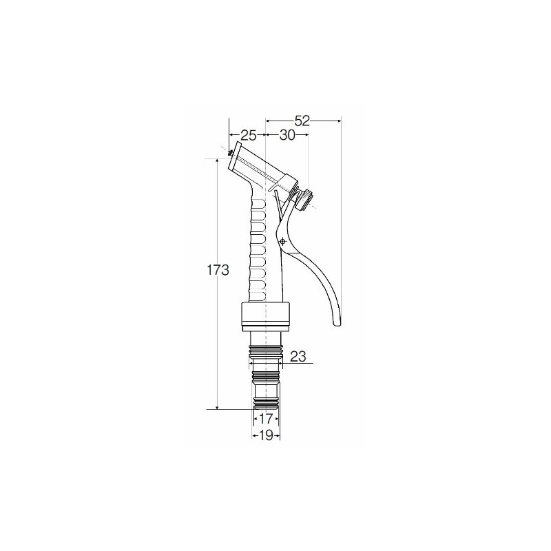 SANEI PN52 Water Sprinkling, Lever Nozzle, Water Flow Switcher, Compatible