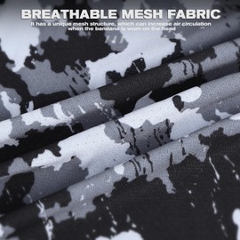 YANIKY Bandana Men's - Breathable Headscarf Summer Durag, Face Bandana Head & Neck Protection Bandana Cap Women's Multifunctional Scarf 3 in 1 Elastic Neckerchief Sports Bandana Head Scarf, Geometric