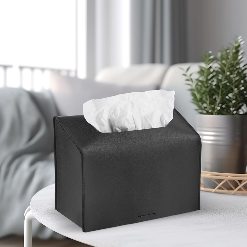 Lvkjafaz Leather Cover for Disposable Paper Hand Towel Box, Compatible
