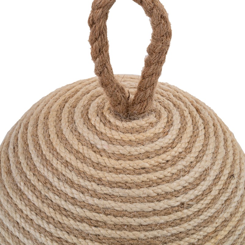 PEMAR Natural Wicker Door Stopper with Handle, Rustic Farmhouse Decorative
