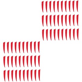 BESPORTBLE 60pcs Real Turkey Arrow Tails Decorative Shield Shape Fletching for Archery Practice and Outdoor Hunting Accessories